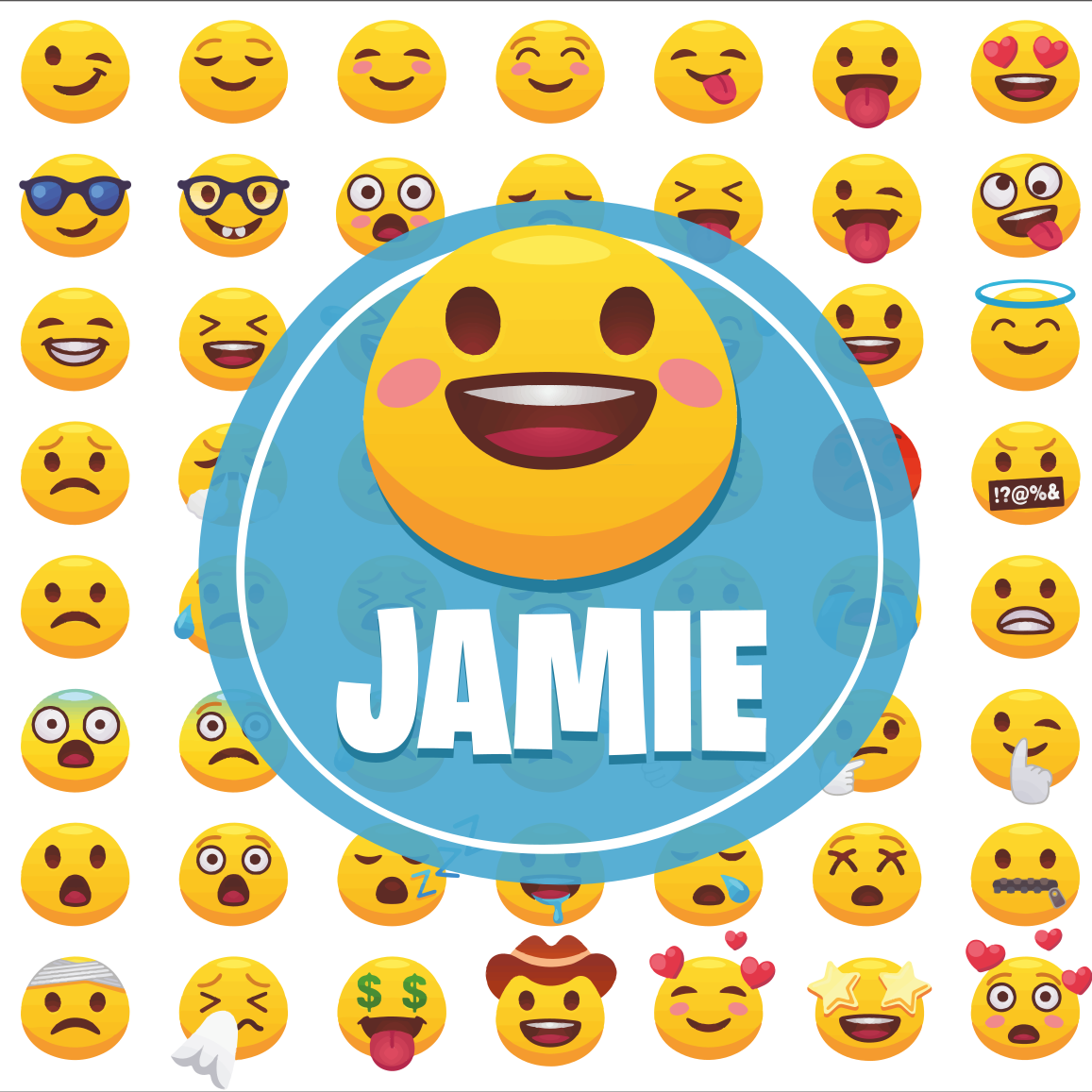 Poster tienerkamer emoji expressie collectie - TenStickers