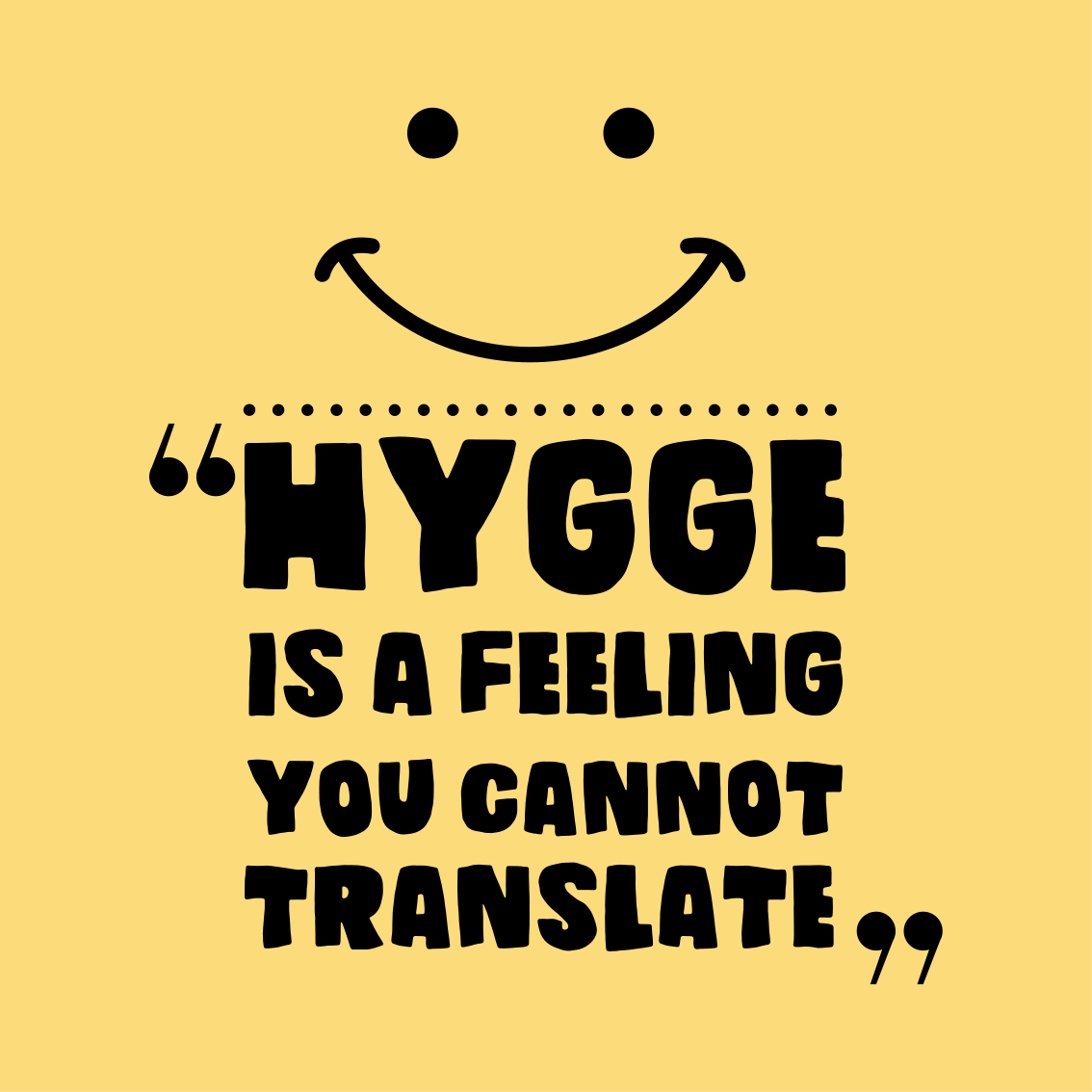 Poster tienerkamer hygge is gevoel - TenStickers