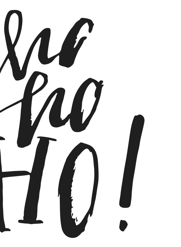 Poster kerstmis ho ho ho! - TenStickers