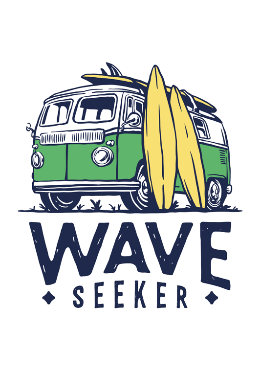 Poster sport surfen avontuur - TenStickers