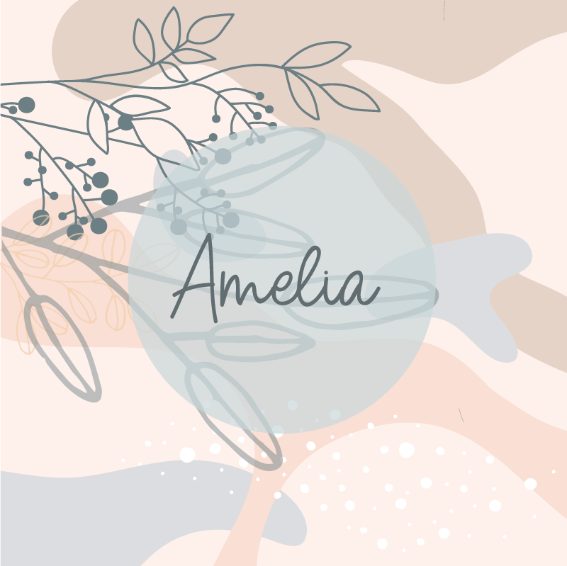 Personaliseerbare poster amelia's gepersonaliseerde print - TenStickers