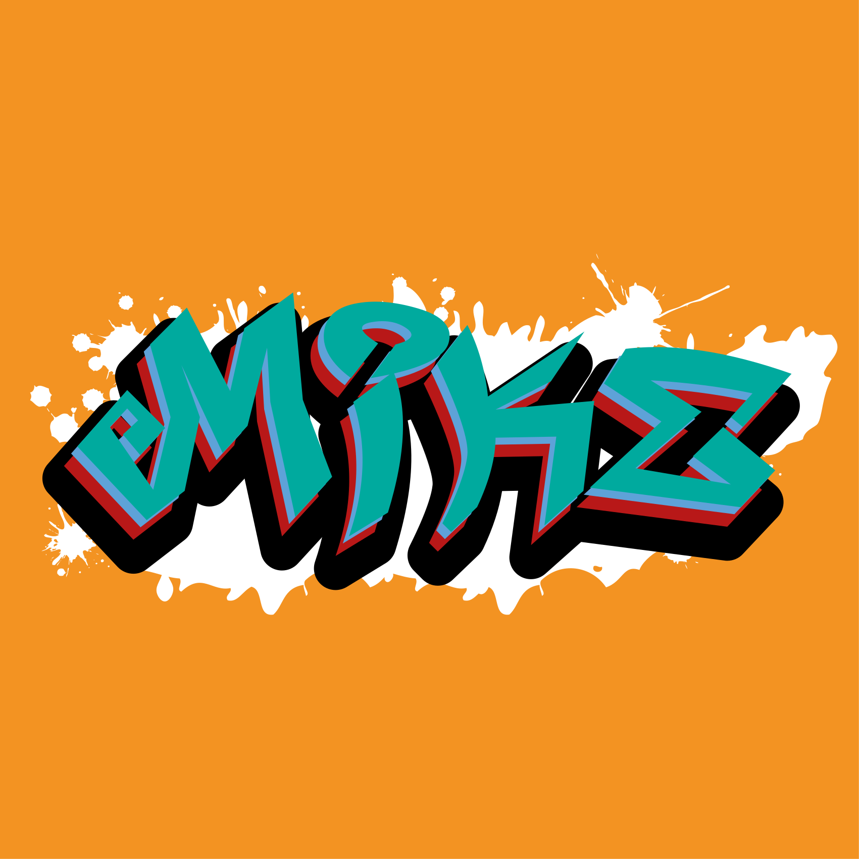 Personaliseerbare poster met stijlvolle letterkunst - TenStickers
