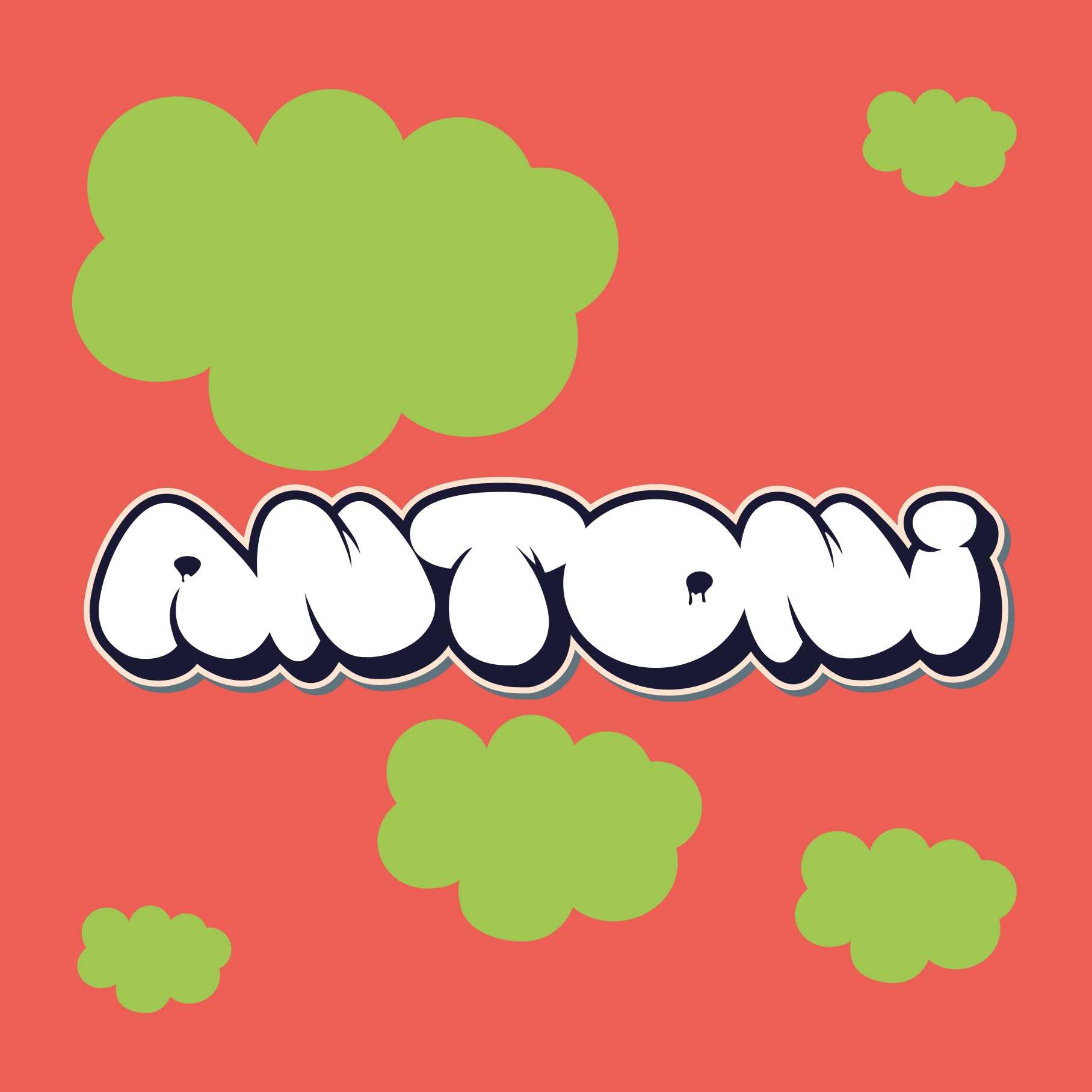 Personaliseerbare poster speelse letterstijl - TenStickers