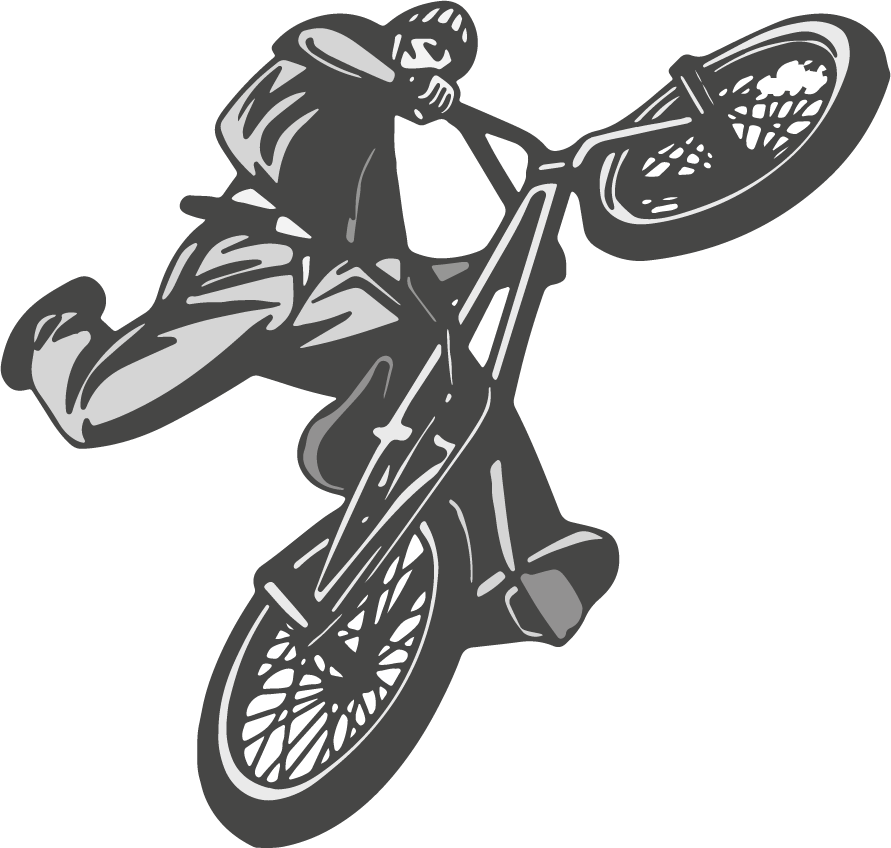 Poster fiets vinyl voor tienerkamer bicicroos - TenStickers