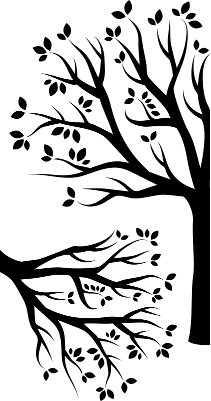 Bomen poster hoekboom wanddecoratie - TenStickers
