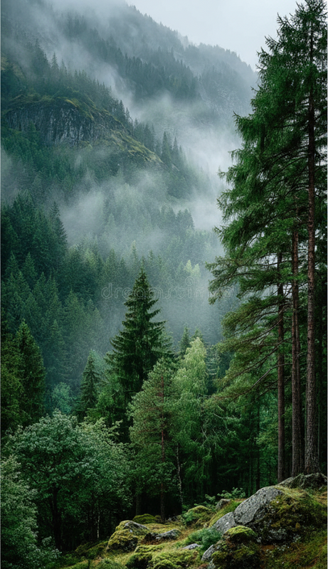 Bomen poster de stemmige keuze - TenStickers