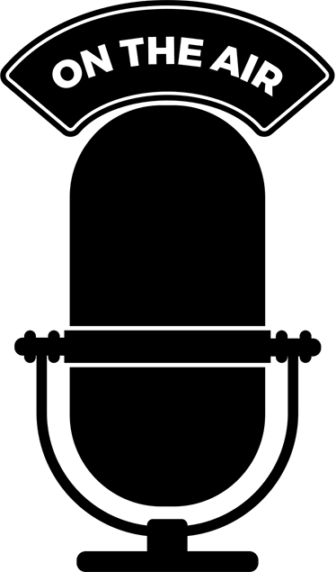 Poster vintage decoratief on the air radio - TenStickers