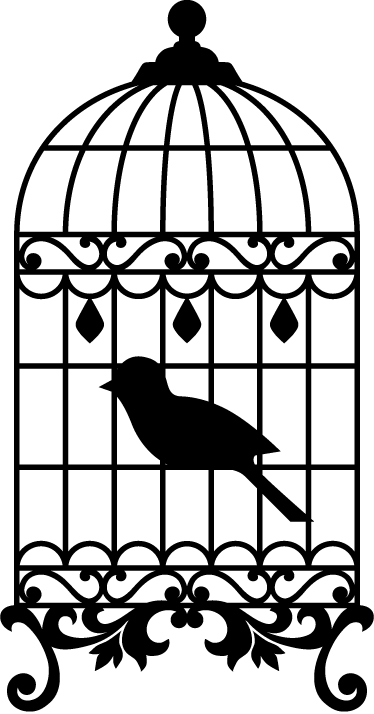 Poster vintage decoratieve vogelkooi vintage - TenStickers