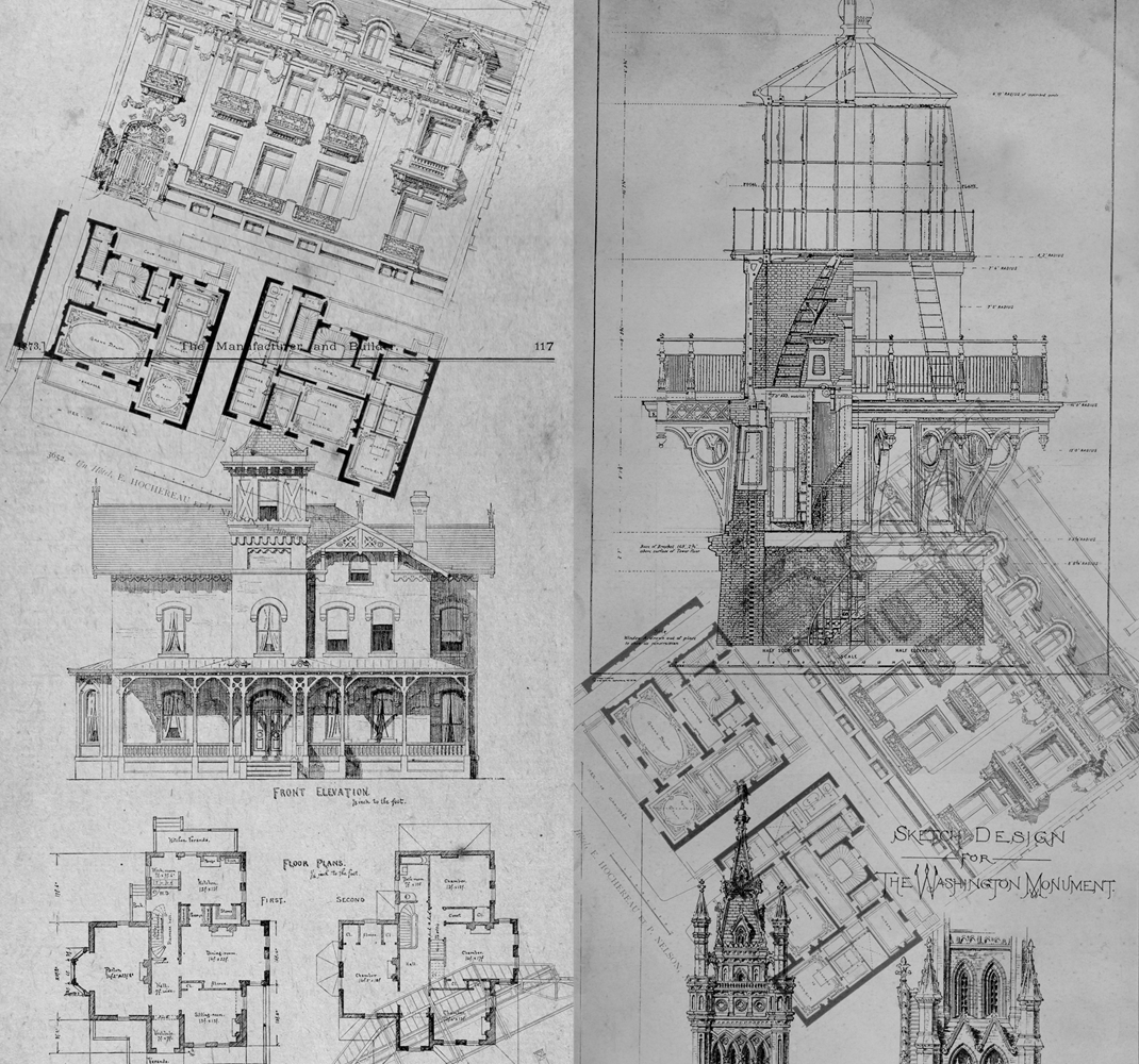 Poster vintage architectonische juweeltjes - TenStickers