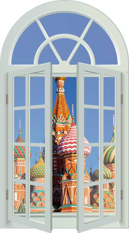 Poster landschap kremlin 3d - TenStickers