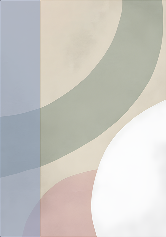 Poster abstract kleurenpalet - TenStickers