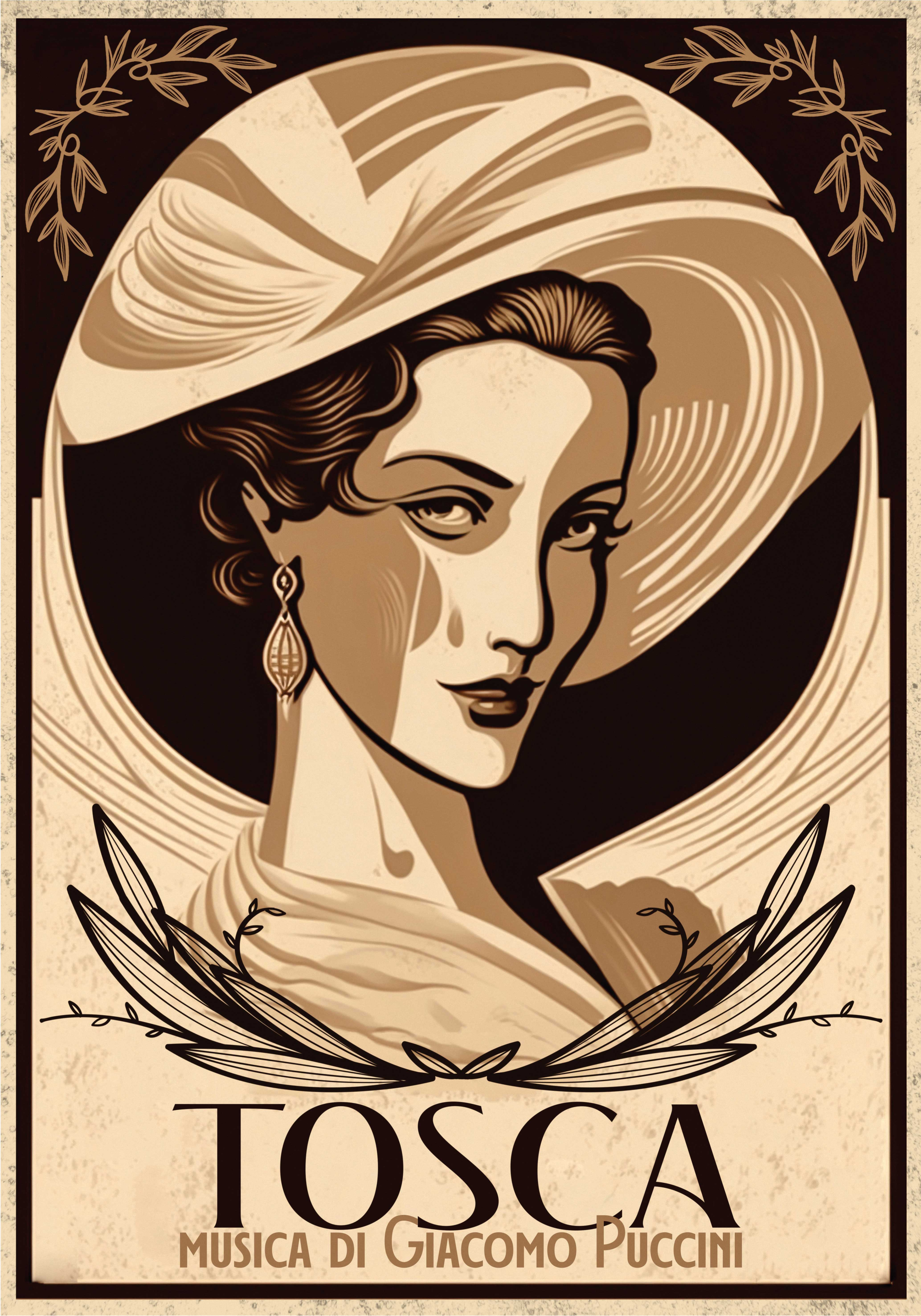 Muziek poster opera muziek tosca poster - TenStickers