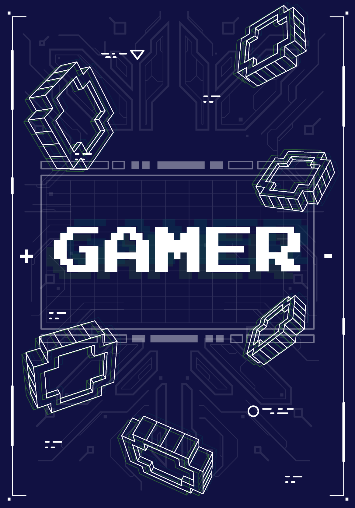 Videogameposter retro gamer - TenStickers