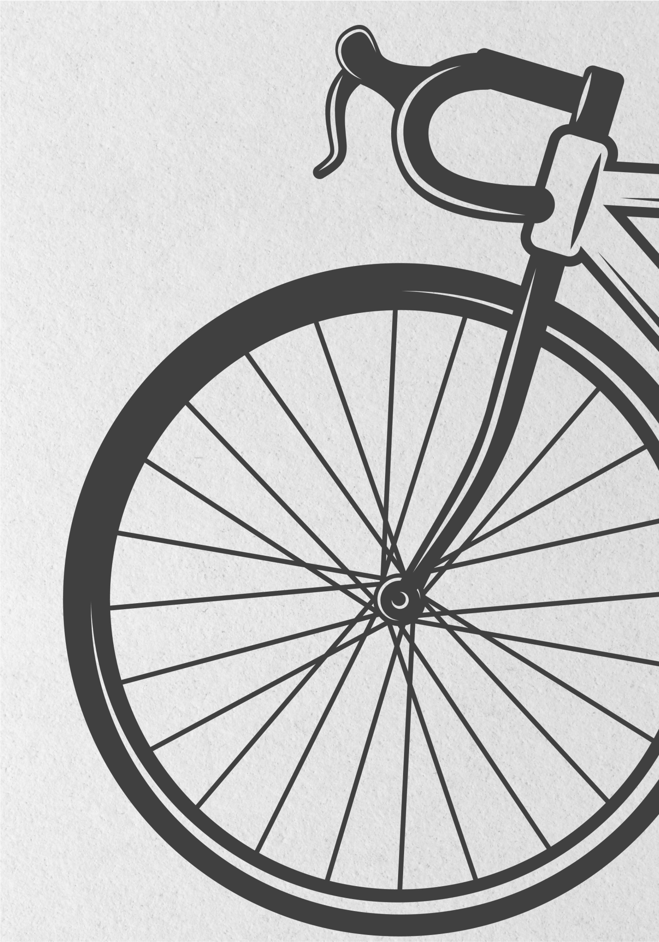 Poster fiets minimalistische fiets - TenStickers