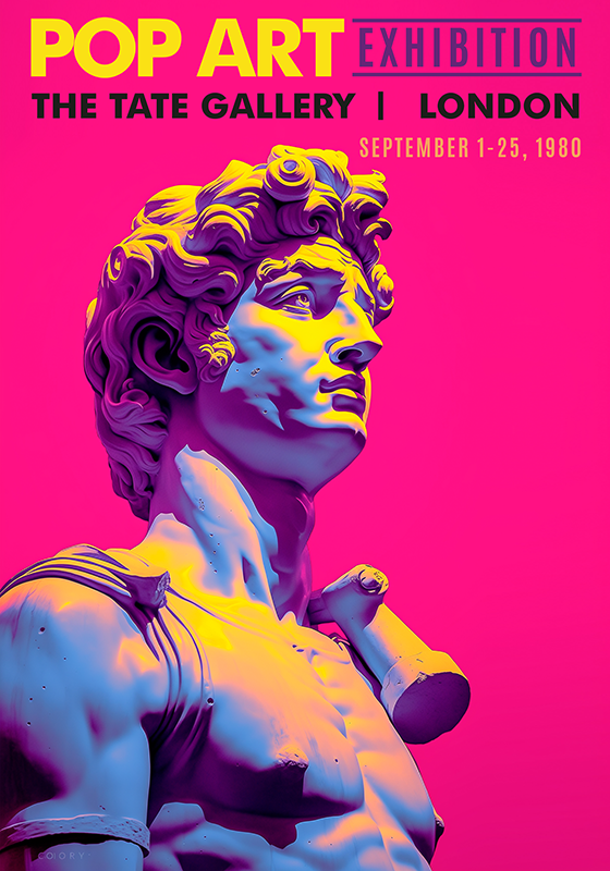 Moderne kunst poster pop art tentoonstelling - TenStickers