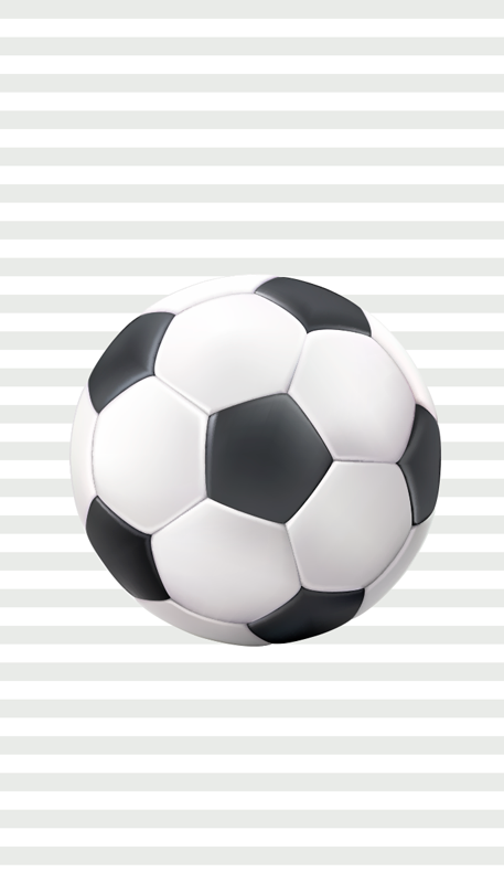 Poster voetbal witte en zwarte bal - TenStickers