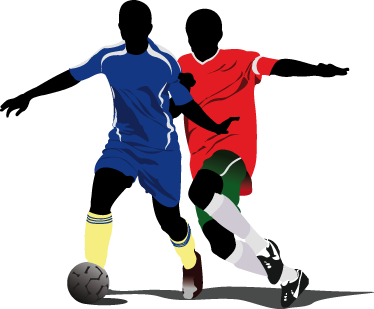 Poster voetbal jeugd strijd spelers voetbal - TenStickers