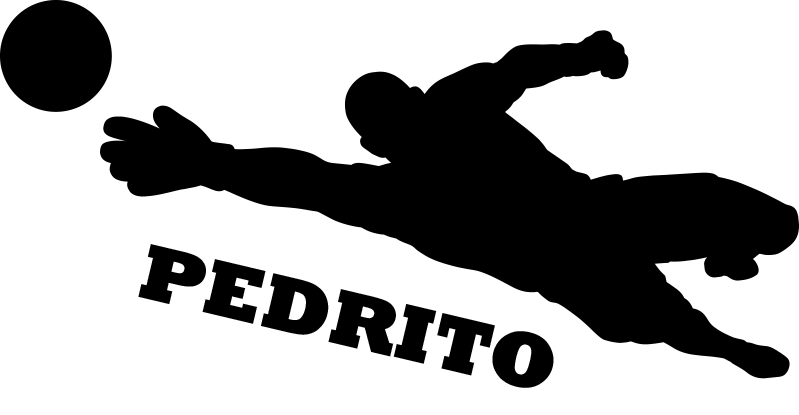 Poster voetbal aanpasbare vinyl keeper - TenStickers