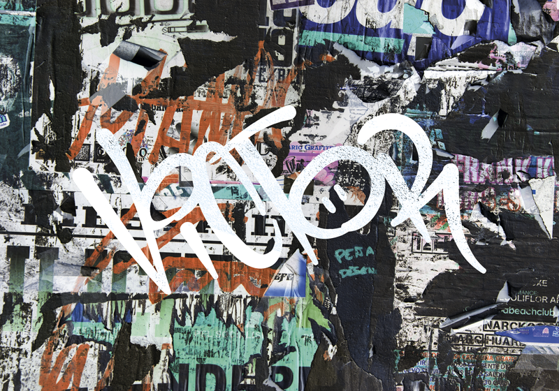 Persoonlijke graffiti poster met naam - TenStickers