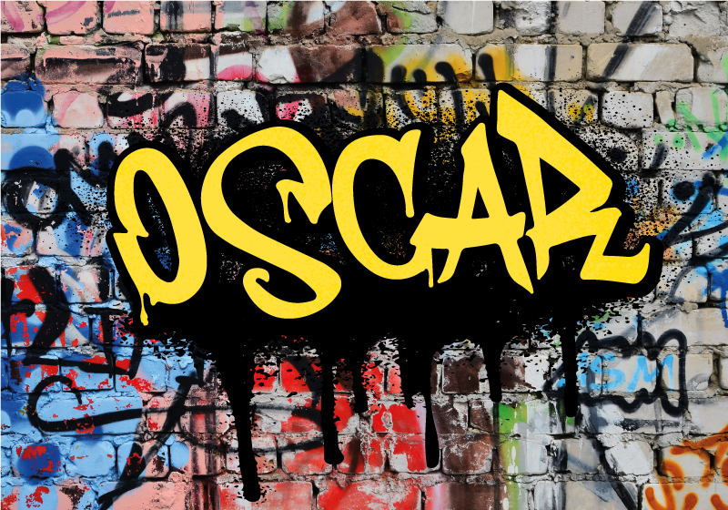 Gepersonaliseerde kunst graffiti poster - TenStickers