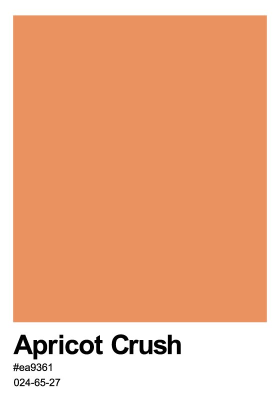 Abrikozen Crush Kleur Poster - TenStickers
