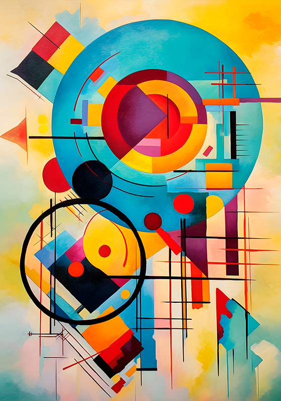 Abstract expressionisme moderne kunst poster - TenStickers