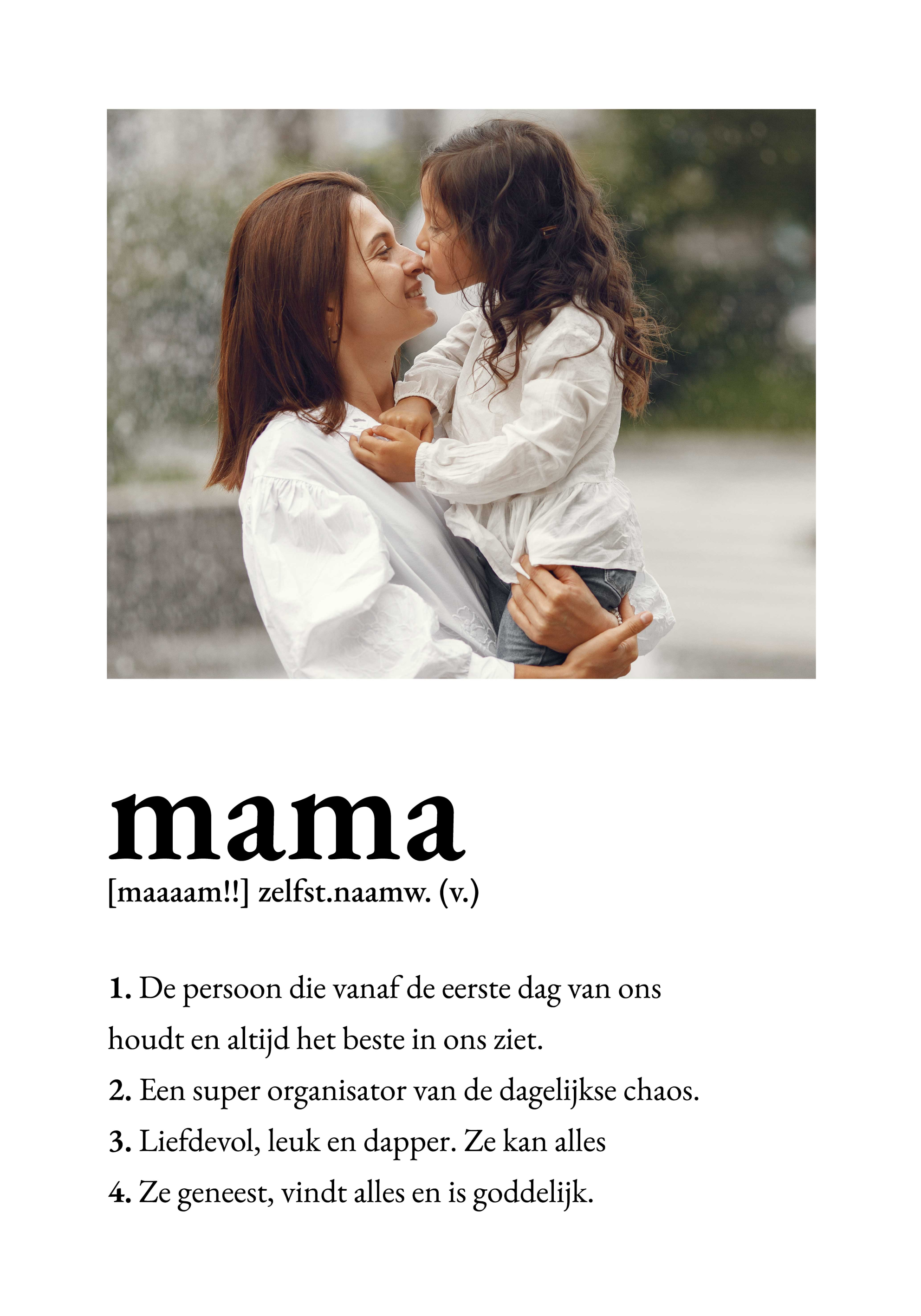 Moeder definitie evenementen poster - TenStickers