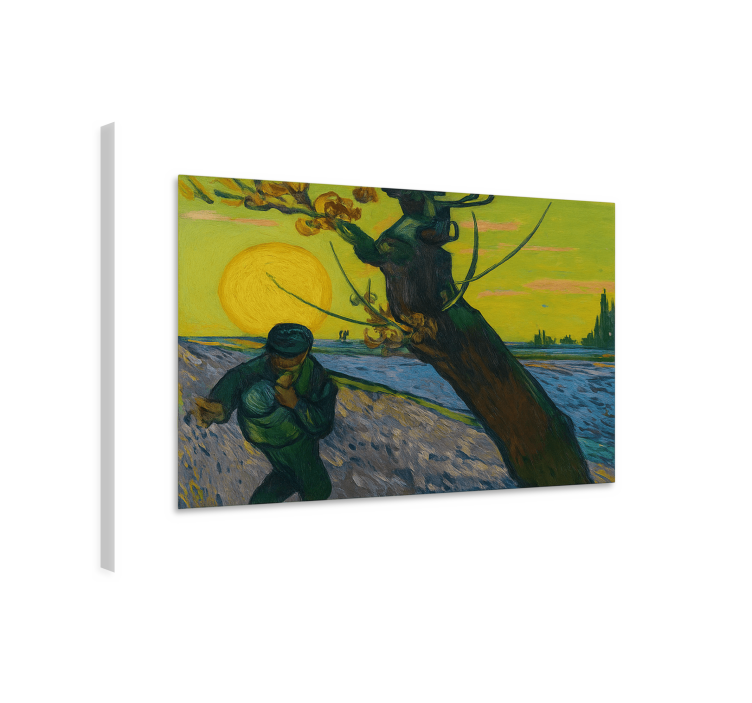 De zaaier van gogh Canvas schilderij kunst - TenStickers