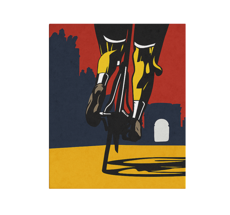 Benen dicht canvas schilderij sporten - TenStickers