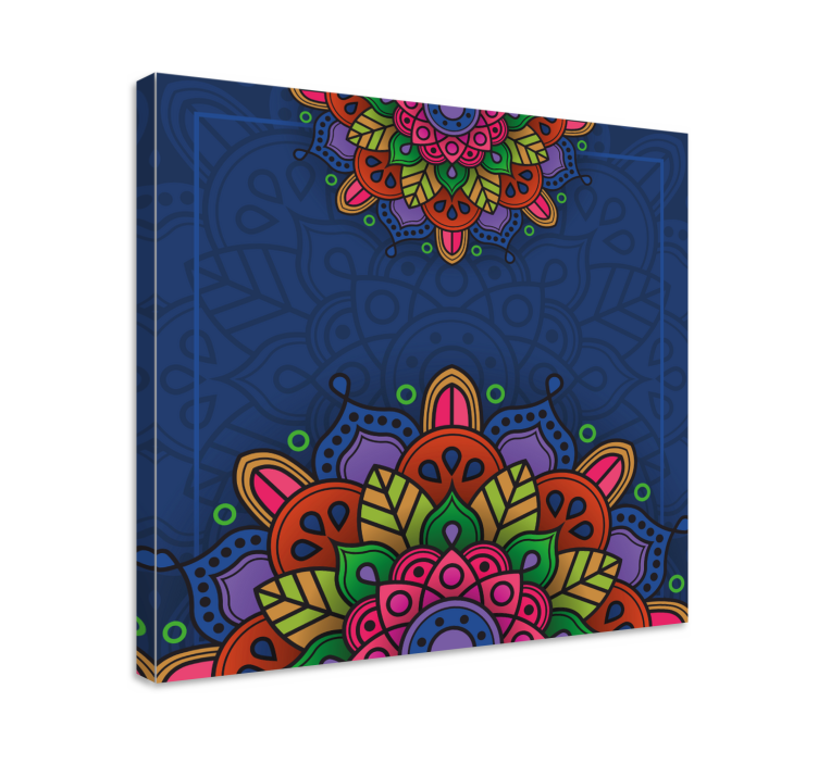 Ingewikkeld mandalapatroon Canvas schilderij mandala - TenStickers