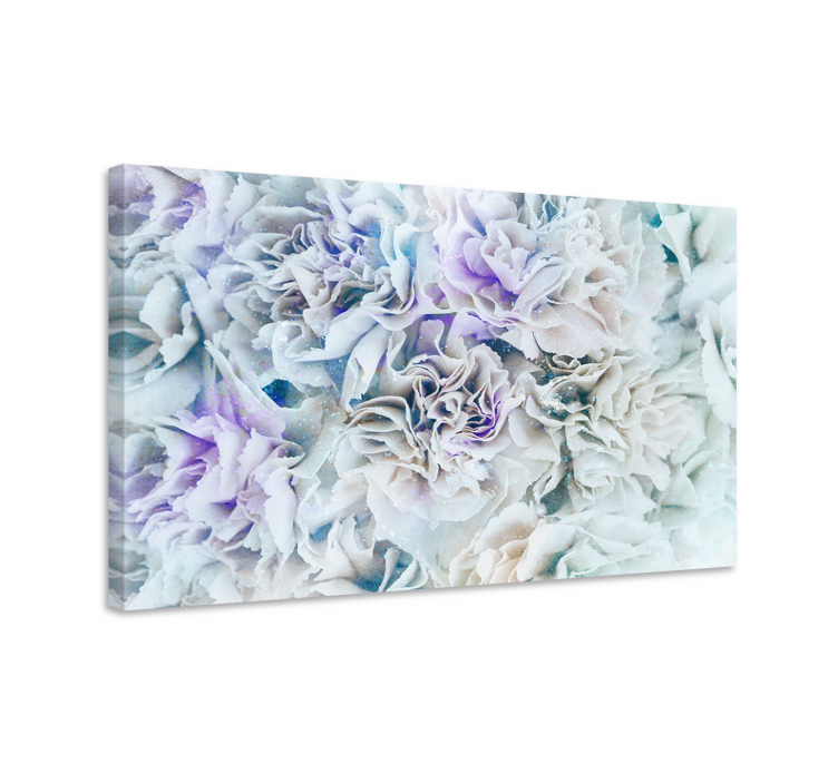 Bevroren bloemen Canvas bloem en plant - TenStickers