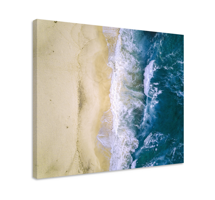 Canvas schilderij marine oceaangolf sereniteit - TenStickers
