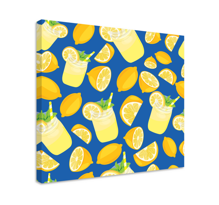 Limonade en citrus Canvas stilleven en fruit - TenStickers