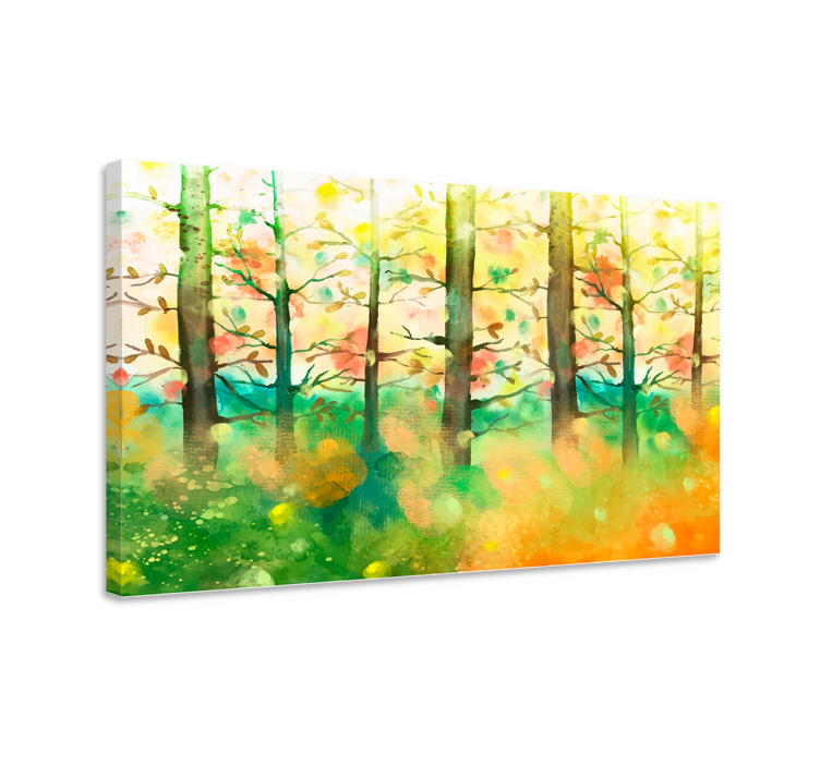 Canvas schilderij bomen Veelkleurige boom - TenStickers