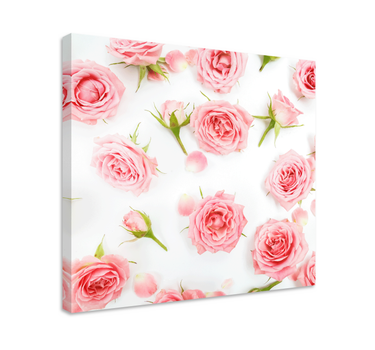Canvas schilderij bloemen en planten rozenarrangement - TenStickers