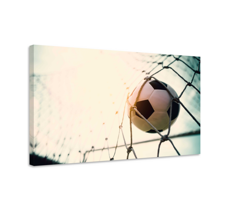 Canvas schilderij sporten voetbalgoal - TenStickers