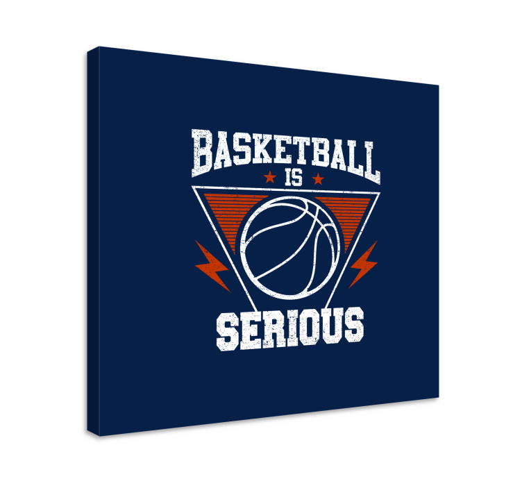 Canvas schilderij sporten basketball is ernstig - TenStickers