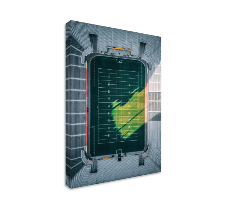 Luchtfoto stadion uitzicht canvas schilderij sporten - TenStickers