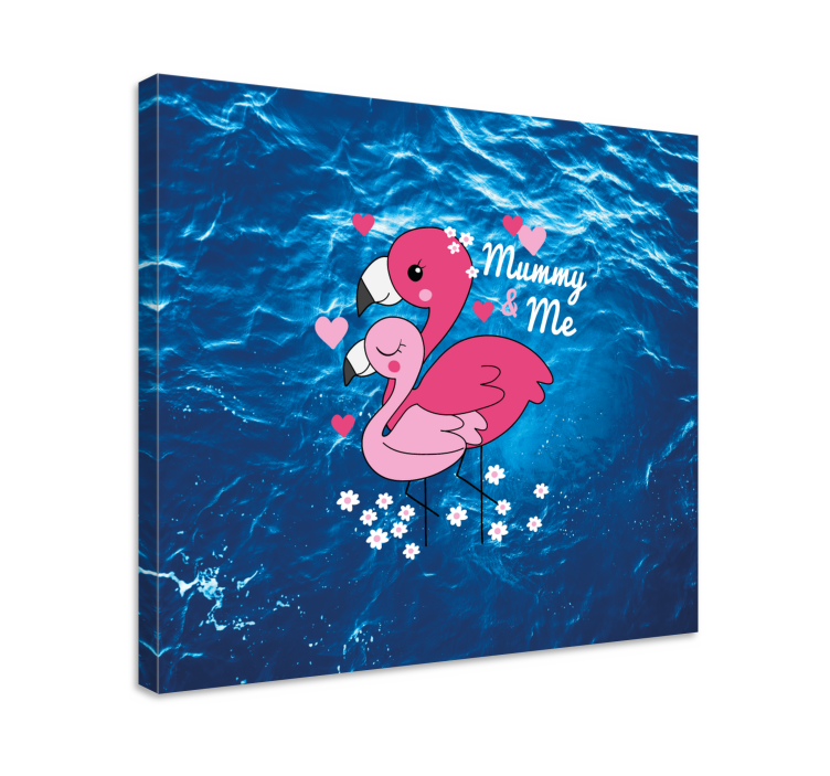 Canvas schilderij dieren liefdevolle vogels - TenStickers