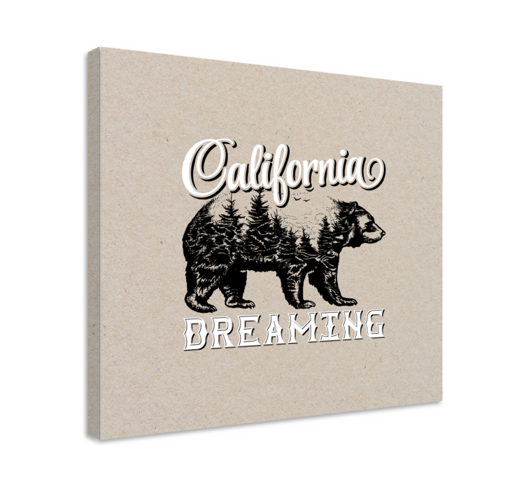 3d canvas schilderij california beer avontuur - TenStickers