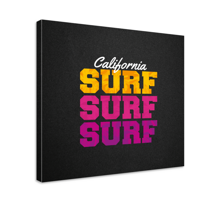 Canvas schilderij sporten california surfstijl - TenStickers