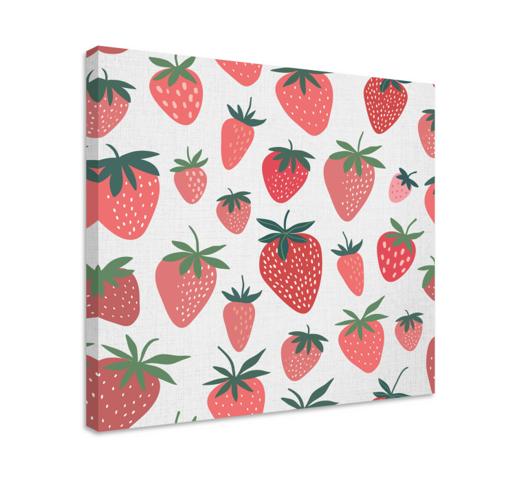 Canvas stilleven en fruit aardbeienmotief - TenStickers