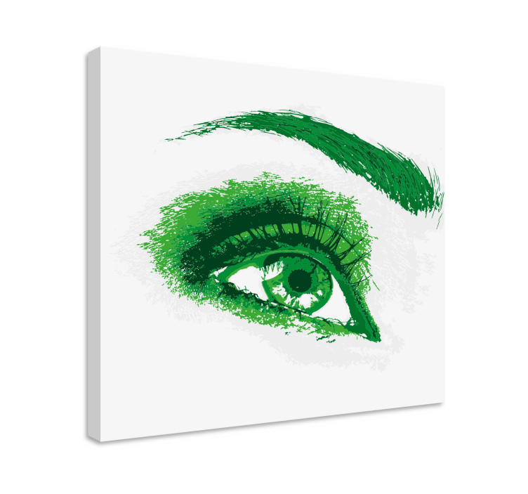 Canvas stilleven en fruit groene oog illustratie - TenStickers