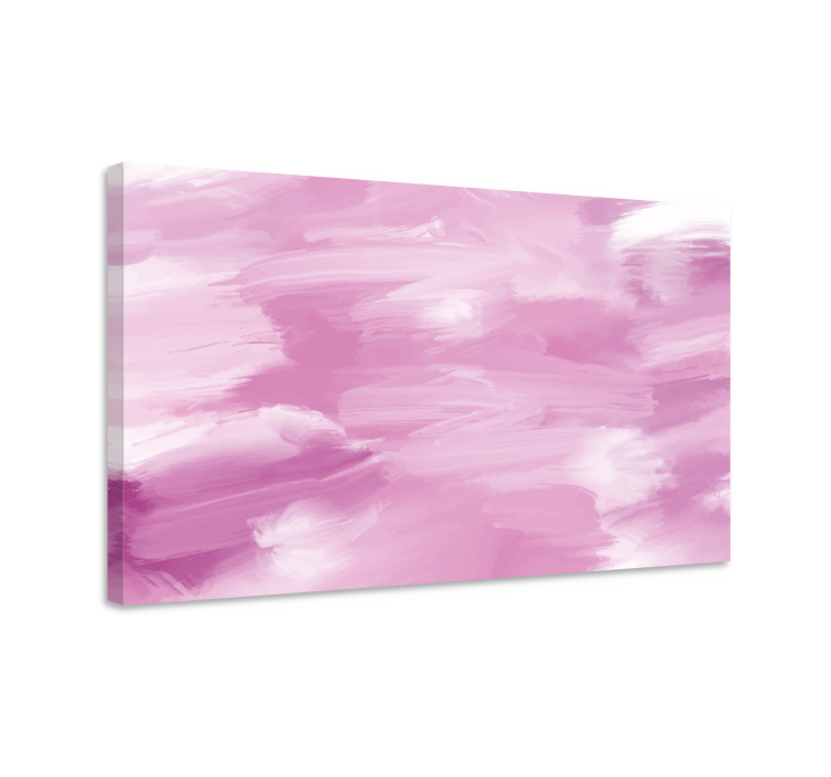 Canvas schilderij abstract zachte roze streken - TenStickers