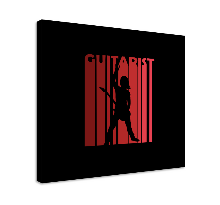 Canvas schilderij muziek silhouetterende performer - TenStickers