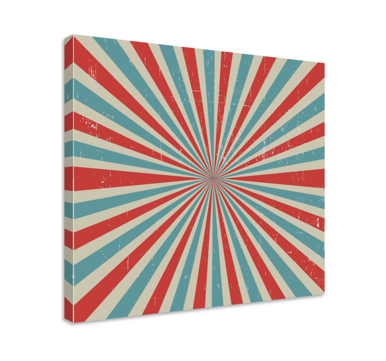 Canvas schilderij abstract stralend patroon ontwerp - TenStickers