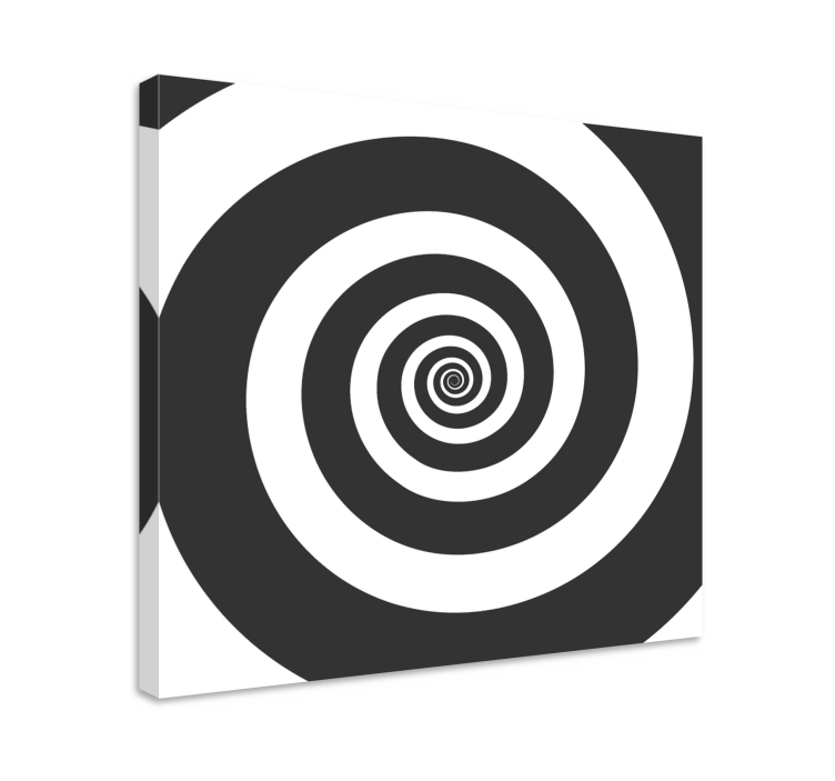 Geometrisch canvas schilderij spiral patroon - TenStickers