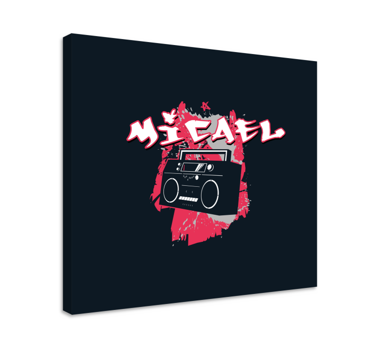 Modern canvas schilderij stedelijke audio vibe - TenStickers