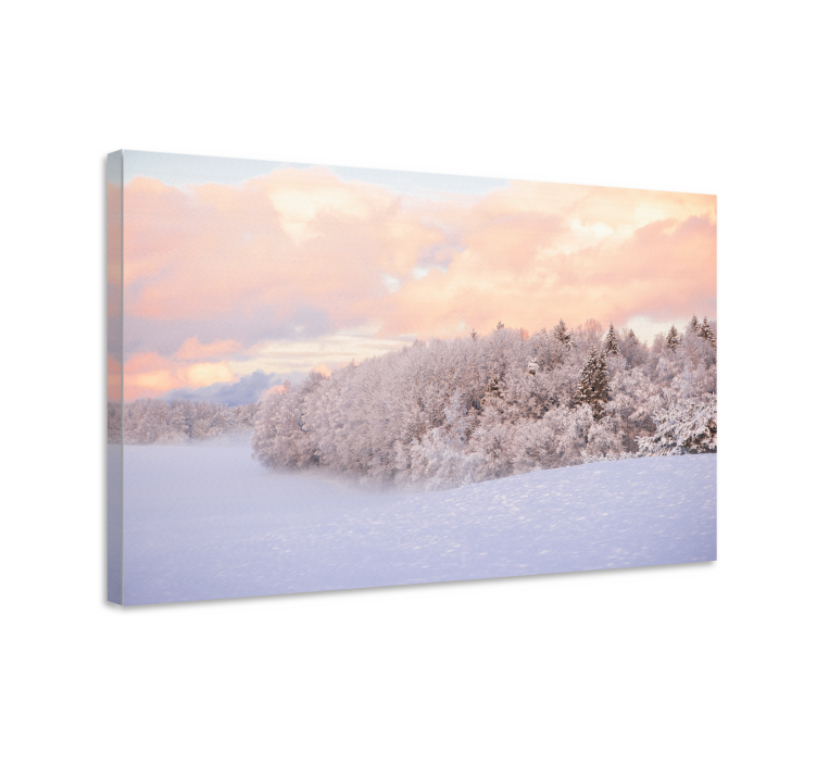 Canvas landschap winter serenity - TenStickers