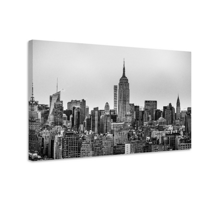 Canvas schilderij landen en steden new york city silhouet - TenStickers